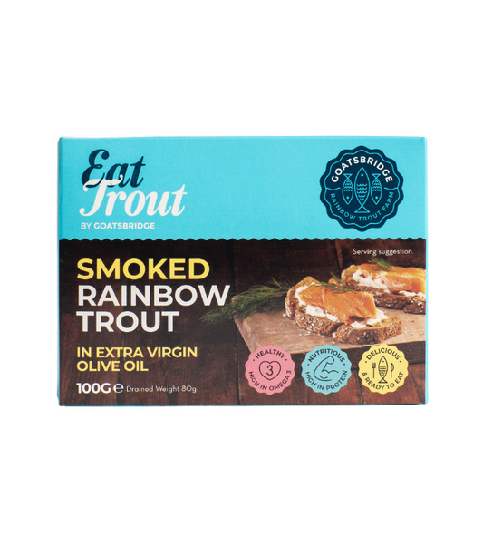Goatsbridge Smoked Trout in Extra Virgin Olive Oil 100G X12