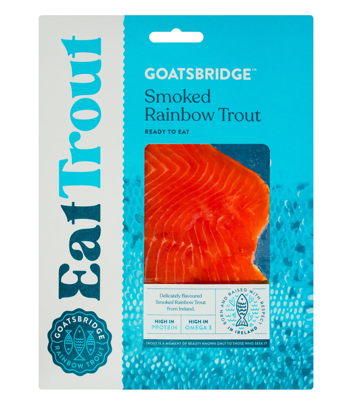 Goatsbridge Cold Smoked Rainbow Trout 100g x 8